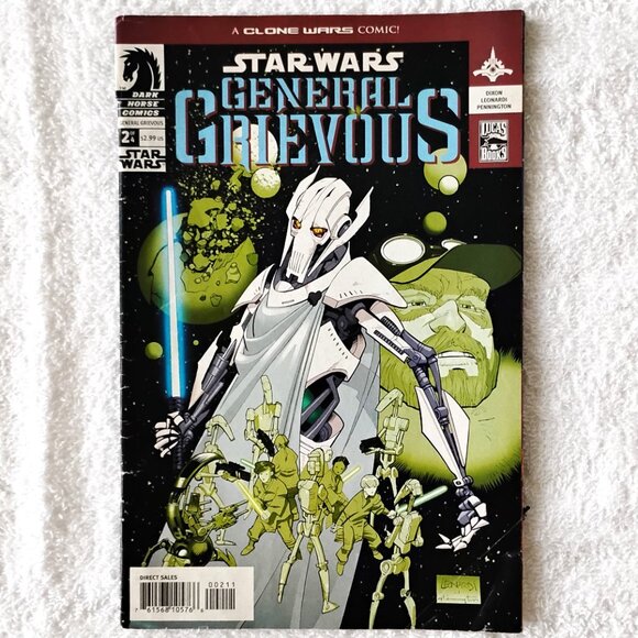 Vintage (2) Star Wars Comic Books General Grievous OLD Clone Wars 2 & 4 - Picture 4 of 6